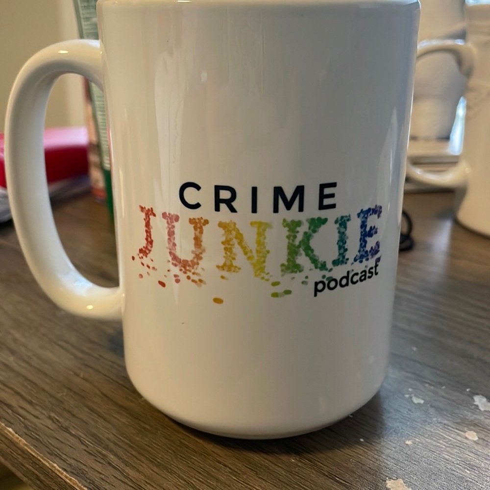 Crime Junkie podcast coffee mug